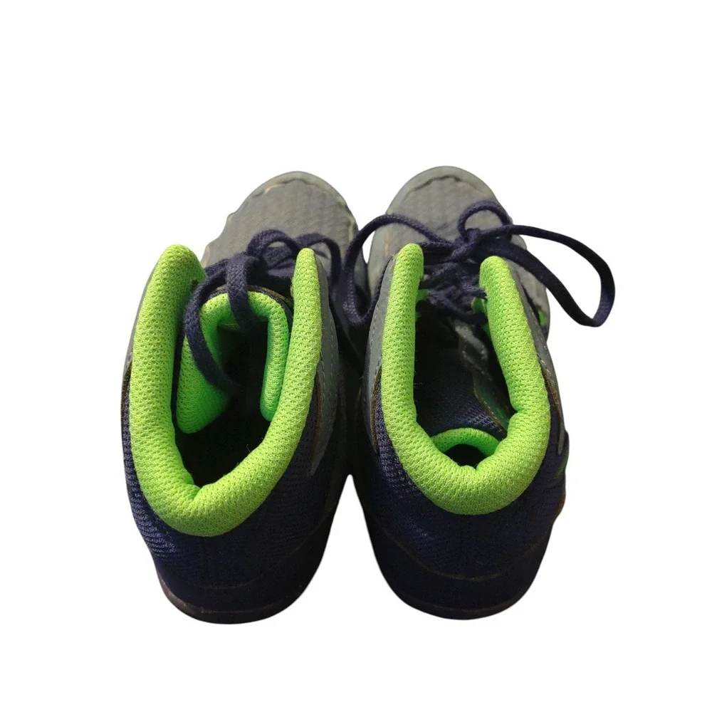Asics Matflex 6 Wrestling Shoes Blue Green Mesh‎ Lace Up High Top Sports